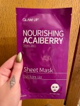 Face Mask Festivities: GlamUp Nourishing Acaiberry Sheet Mask Edition